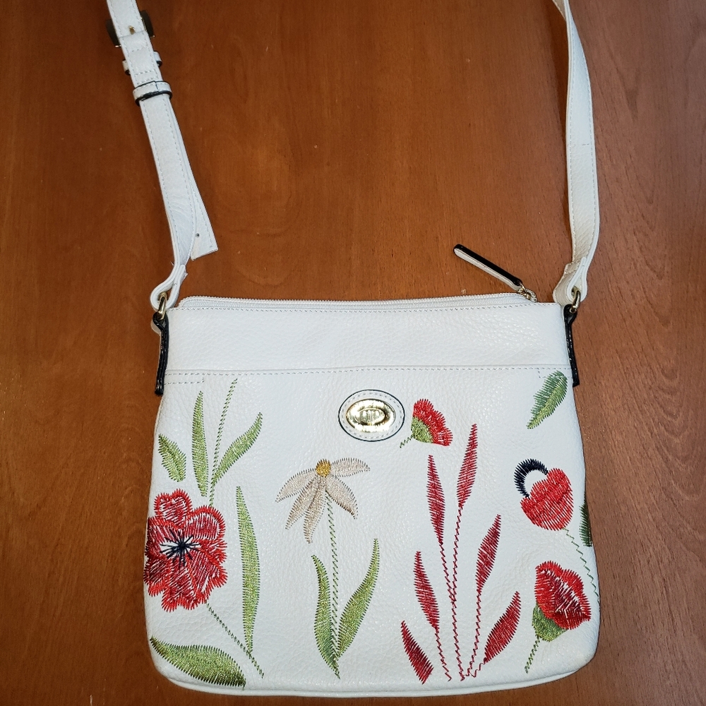 Embroidered crossbody by Tignanello